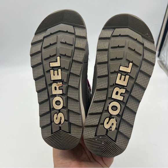 Sorel Waterproof Insulated Explorer Quarry Bright Lavender Youth Girls Boot 1Y - Picture 7 of 8